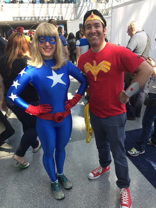 Stargirl and and gender-swapped Wonder Woman up the cuteness factor.